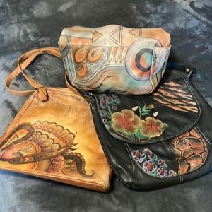 Anuschka shoulder bag bundle